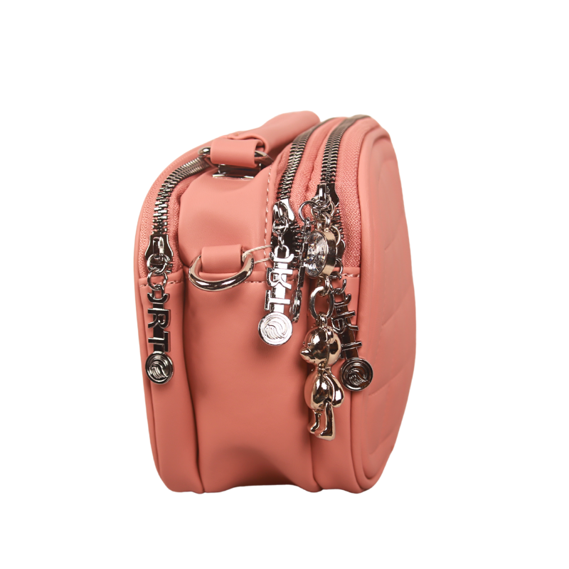 Quilted Dual-Zip Crossbody Bag