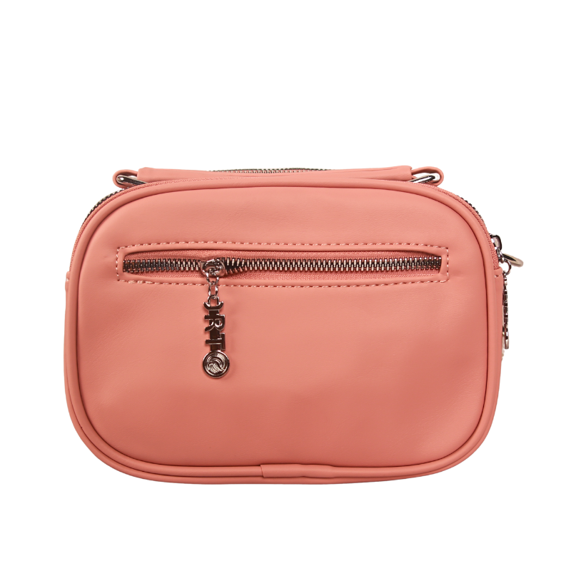 Quilted Dual-Zip Crossbody Bag