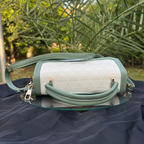 Chic Two-Tone Crossbody Bag