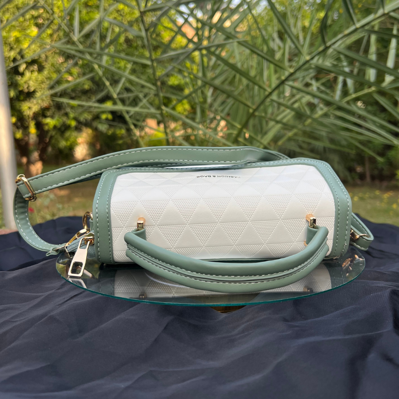 Chic Two-Tone Crossbody Bag