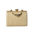 Elegant Gold Chain Clutch – Luxury Evening Handbag