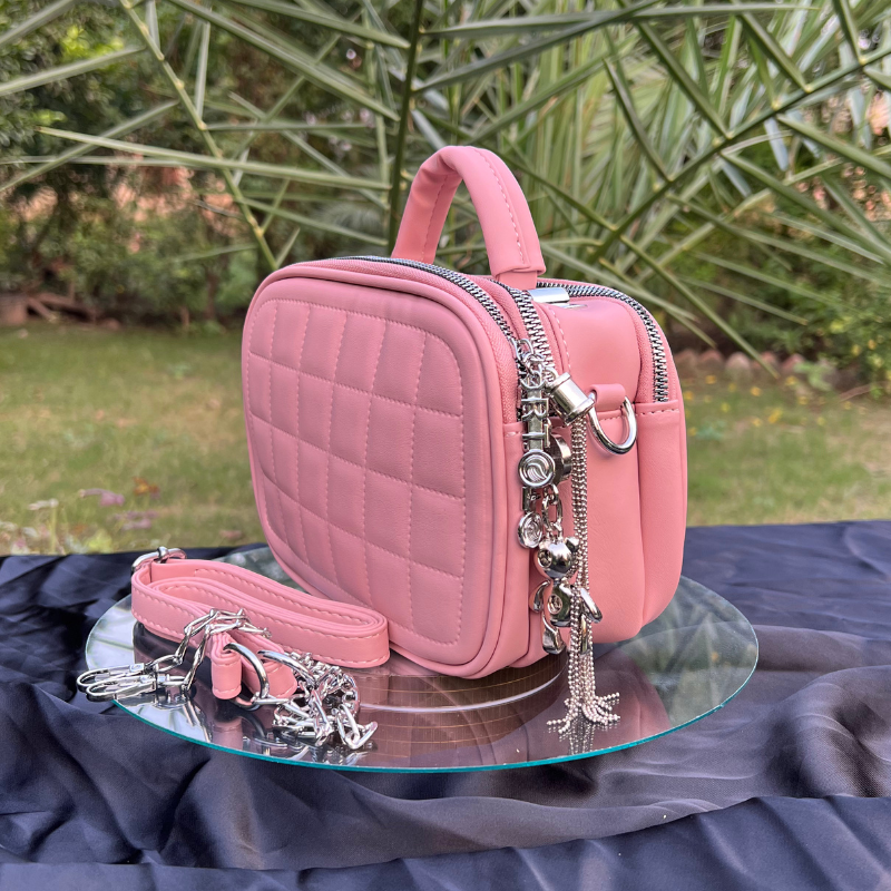 Triple-Zip Crossbody